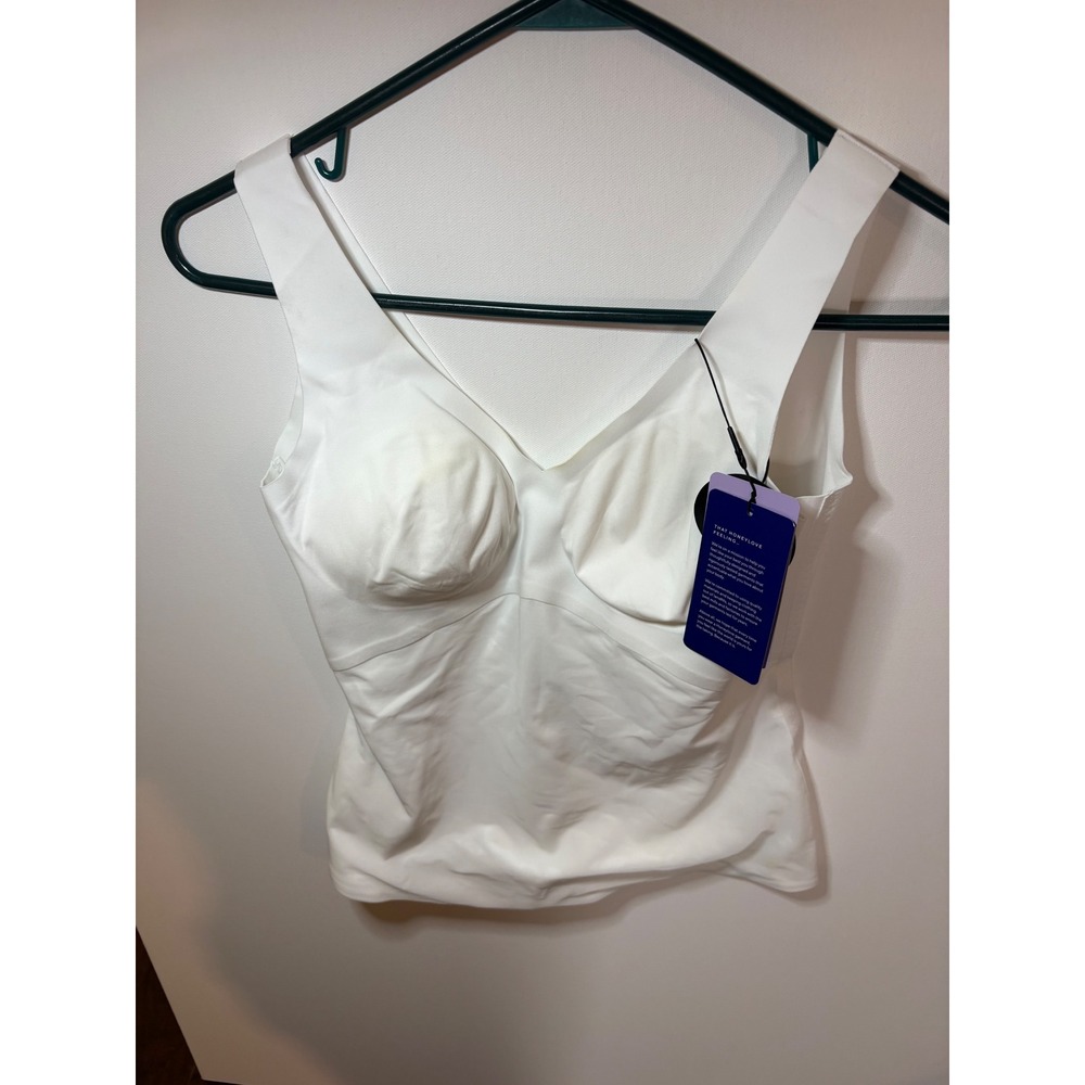 Honeylove Liftwear Tank Top White Size Medium M NWT Shapewear Compression Cami